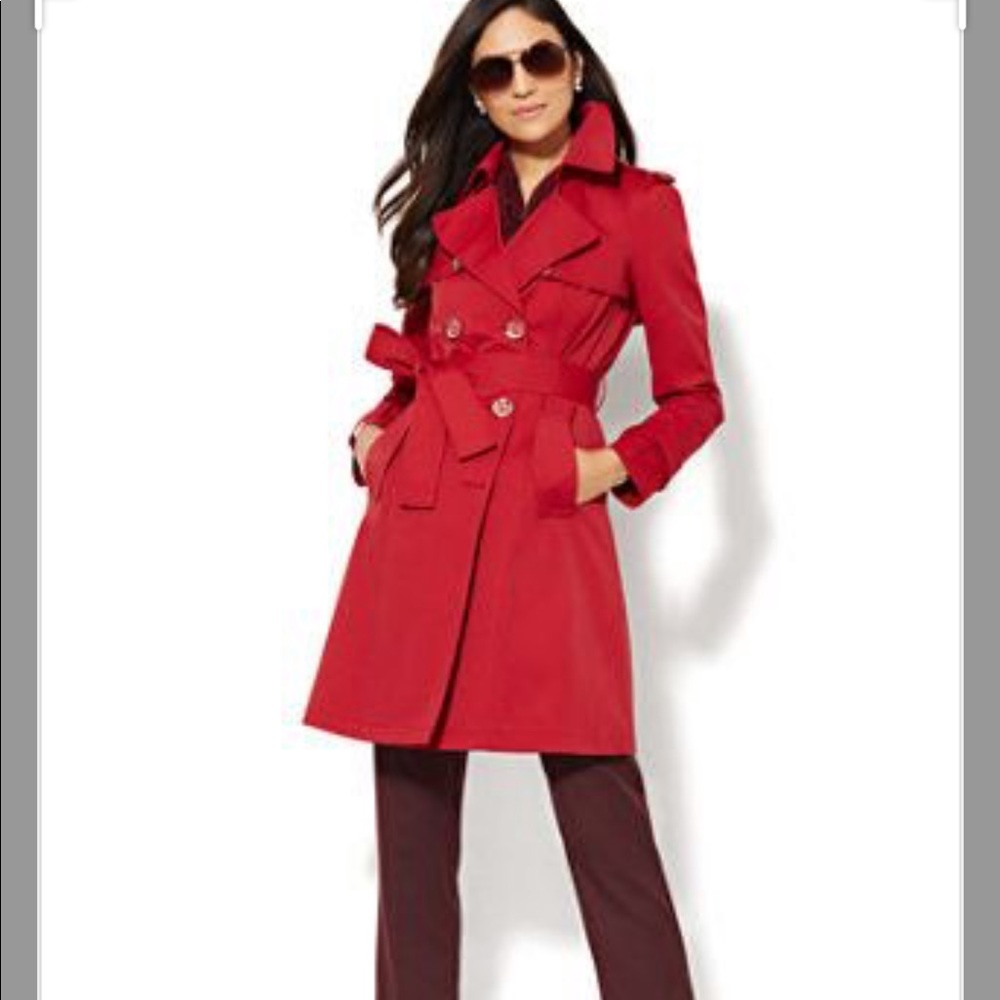 Red New York and Co Trench